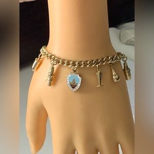 SIGNED ENCO VINTAGE CHARM BRACELET